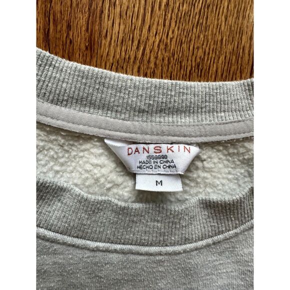 Danskin Ladies' Oversized Crewneck with Pocket, Gray, Medium - Athleisure, Comfy - Picture 3 of 3